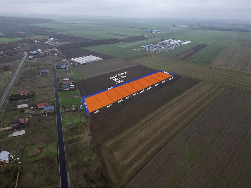 Belciugatele, DN3, teren intravilan 5495 mp, deschidere 175 ml, investitie.